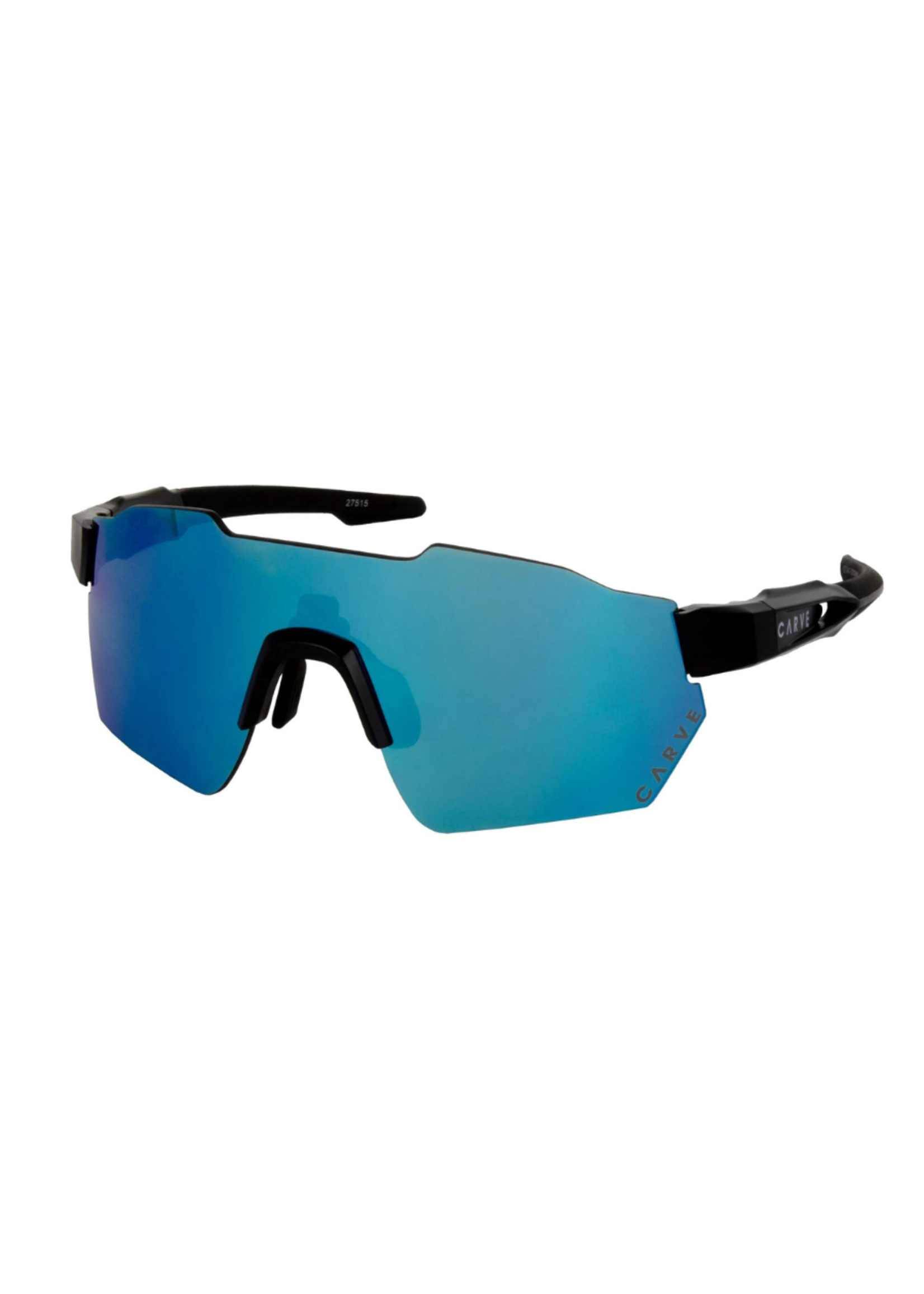 Carve Level Up Matt Black Grey W/ Blue Lens Sunglasses