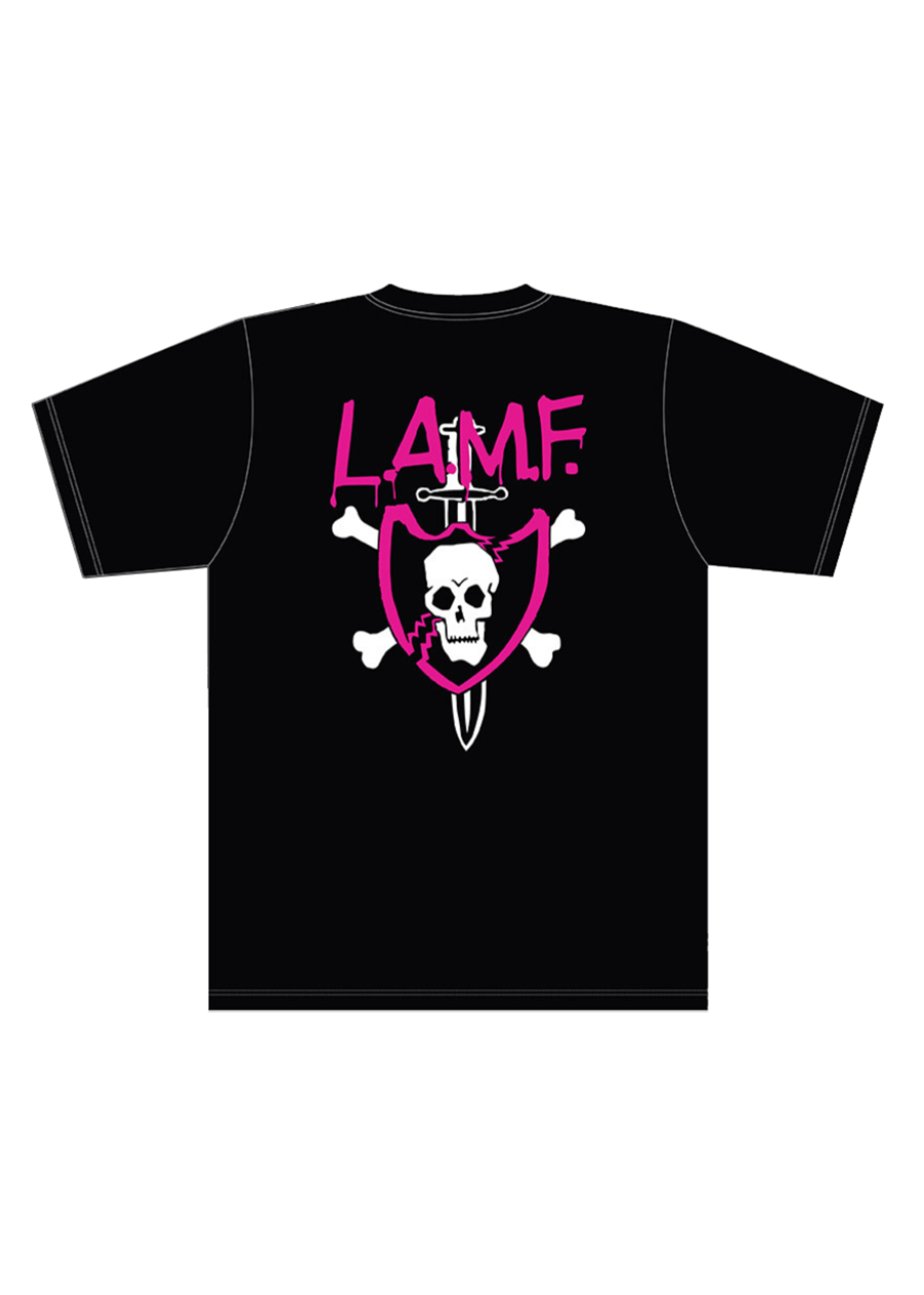 S & M L.A.M.F. T-Shirt Black