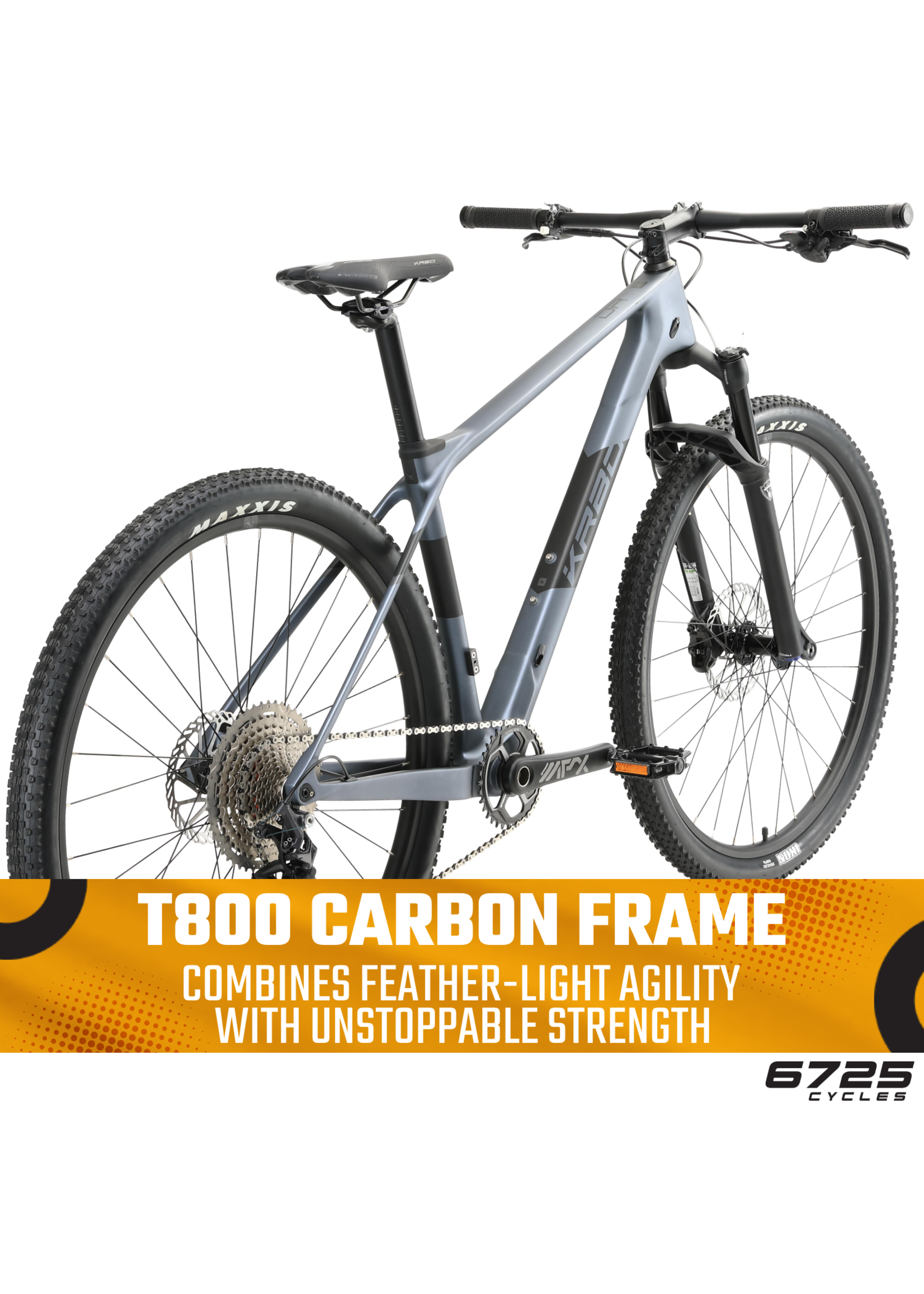 KRBO DRT Carbon T800 Mountain Bike - Graphite