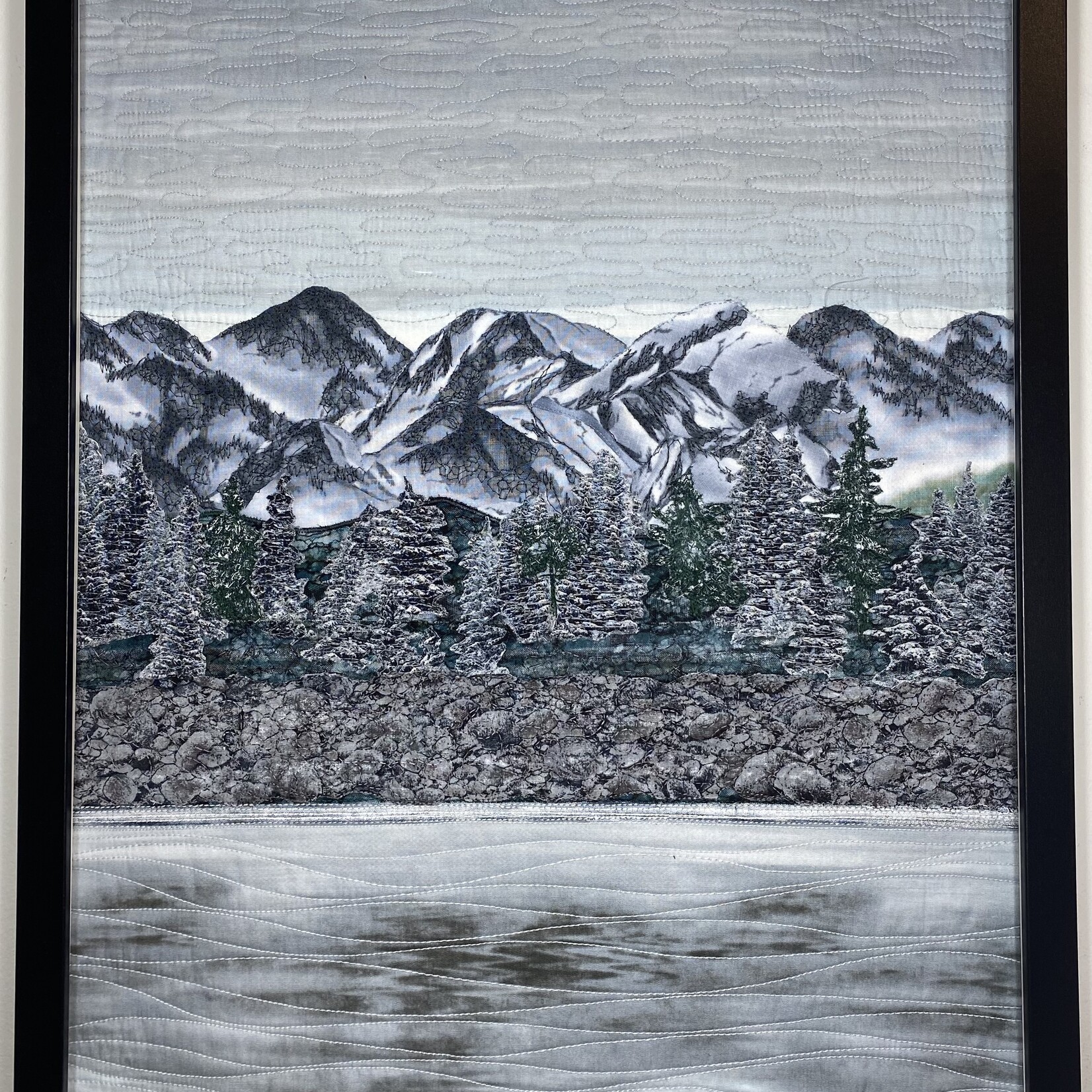 Peggy Black Mountains Across the Lake