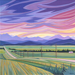 Ruolin Shi Rolling Foothills Diptych - 2of2 (Right)