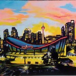 Viviana Pacheco Saddledome dusk in the City