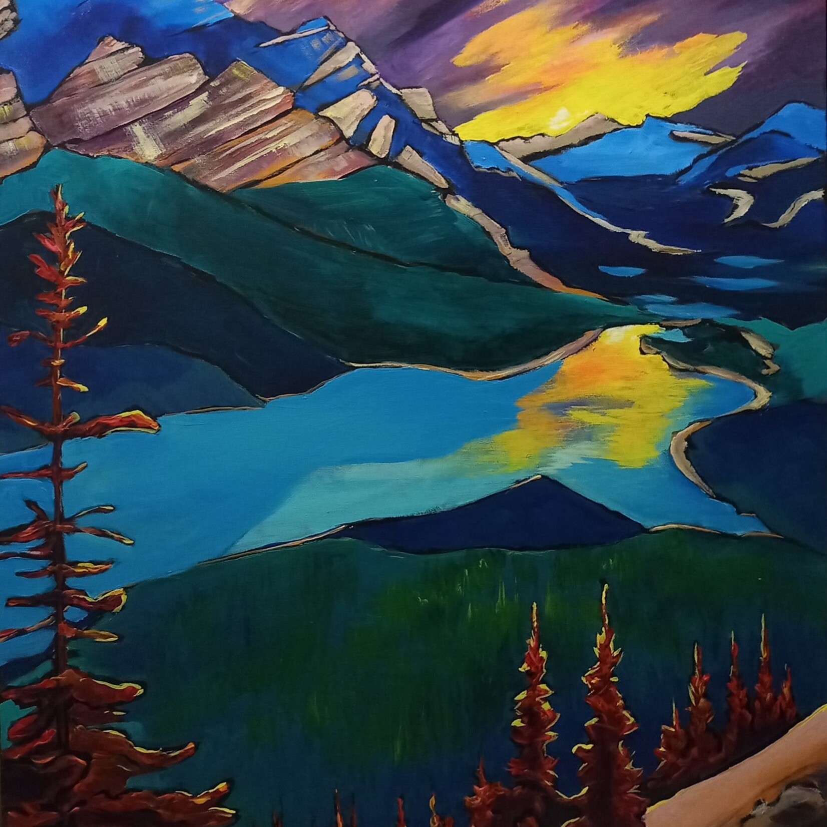 Viviana Pacheco Sunset at Peyto Lake