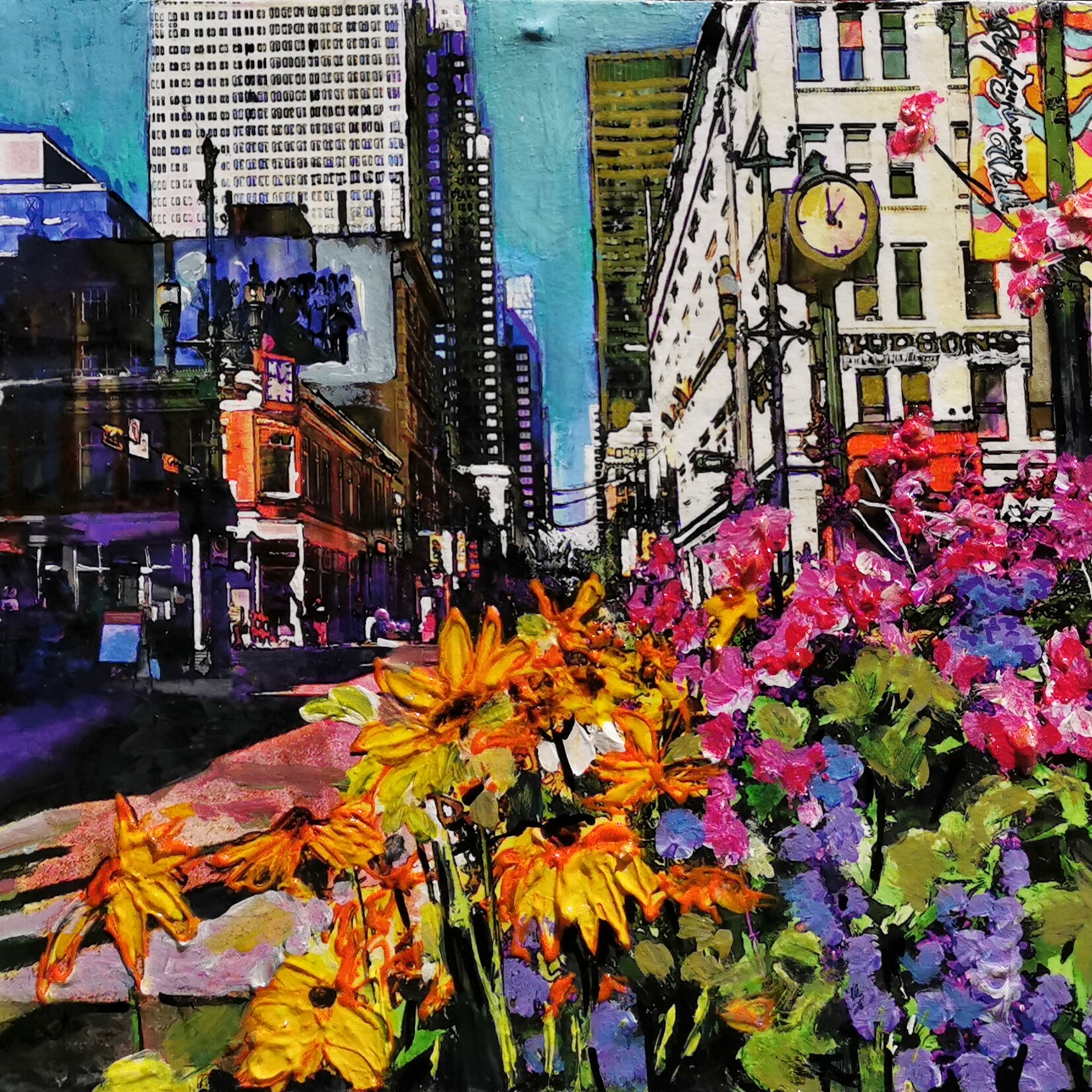 Janice Mather Stephen Avenue Walk with The Bay in businessMulti media