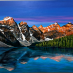 Venetia D'Souza Sunrise at Moraine Lake