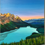 Venetia D'Souza Peyto Lake at Sunrise