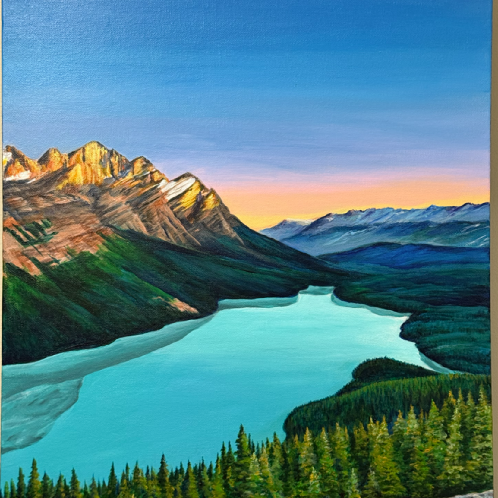 Venetia D'Souza Peyto Lake at Sunrise