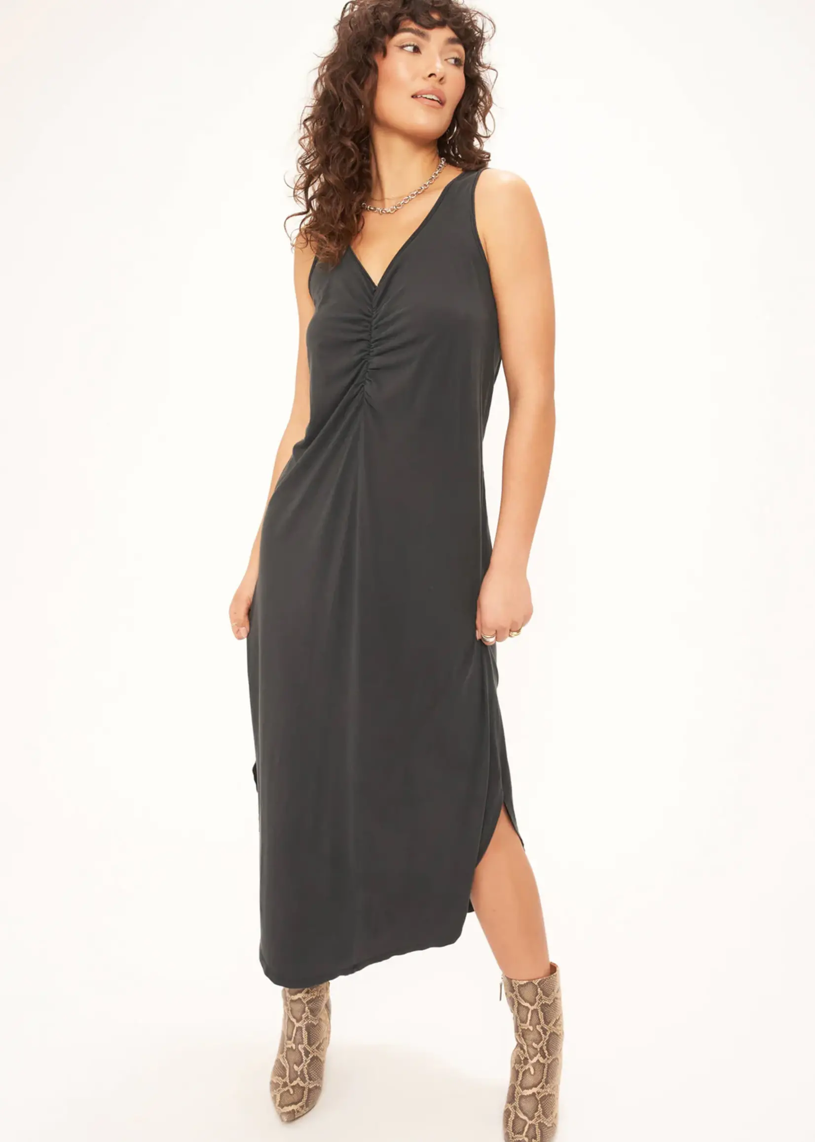 Project Social T Ruched Front Midi Dress