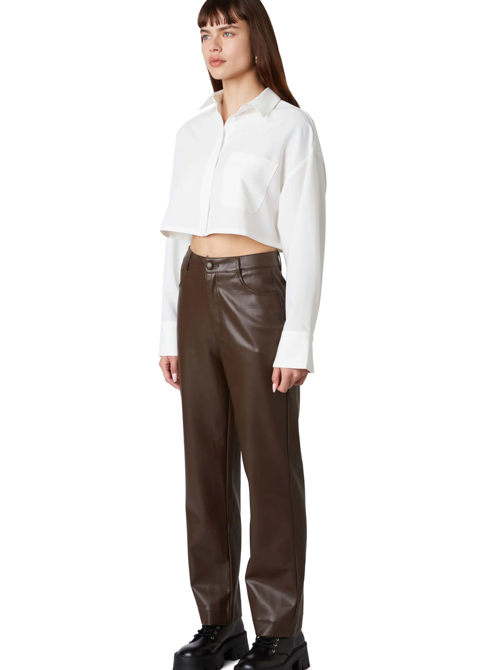 NIA Vegan Leather Trouser