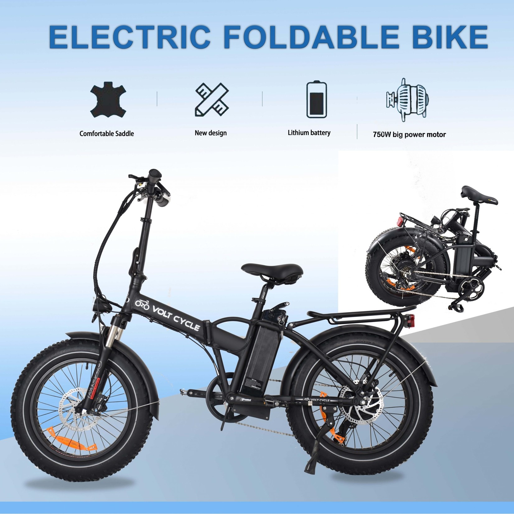 VOLT CYCLE VOLT CYCLE TDM01Z Electric Foldable eBike