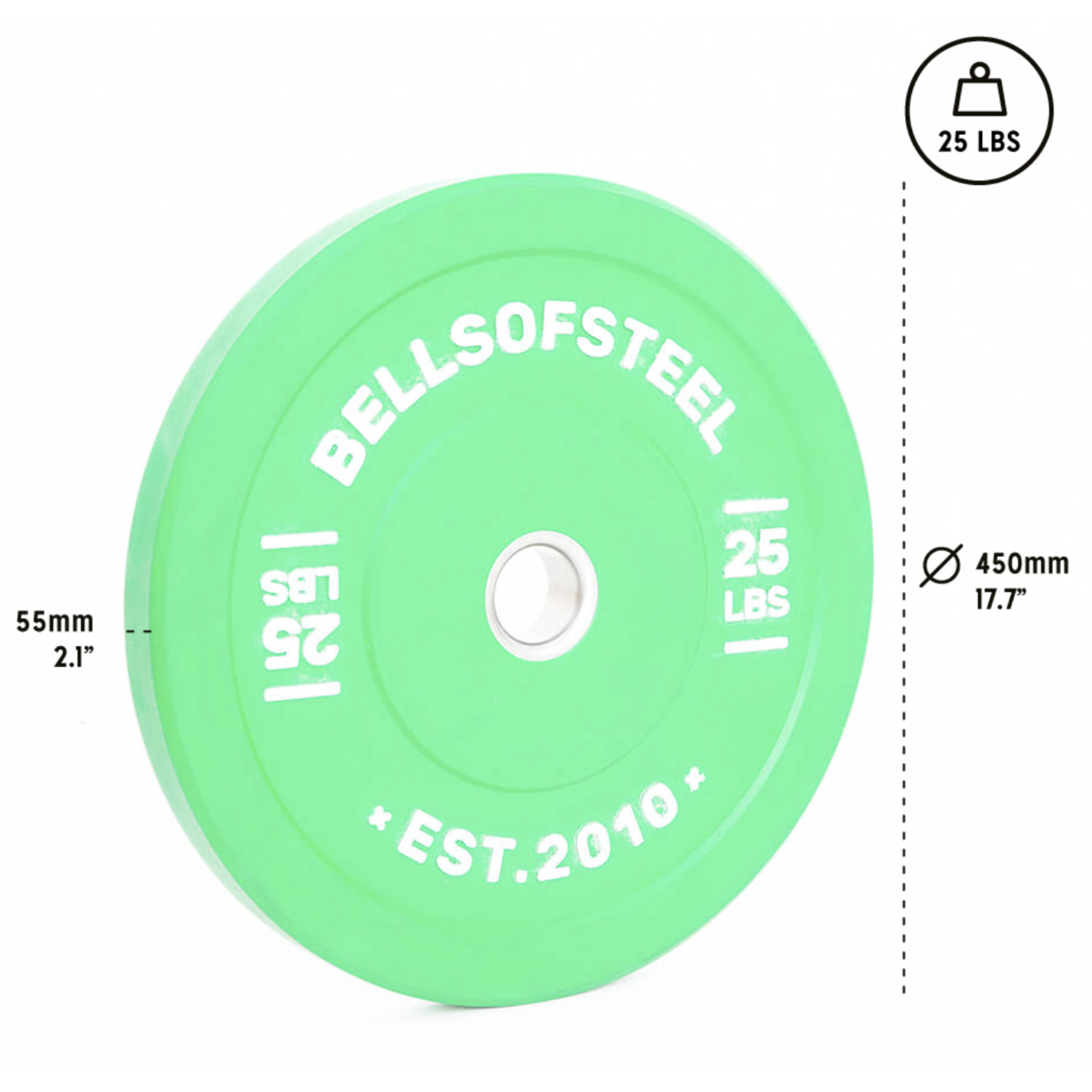 Bells Of Steel BOS Coloured Bumper Plates