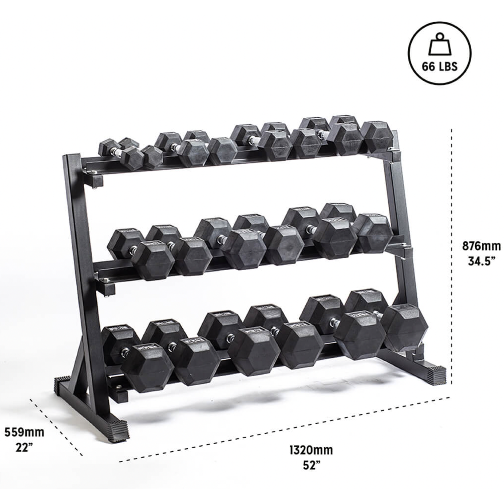 Bells Of Steel BOS Hex Dumbbell Rack