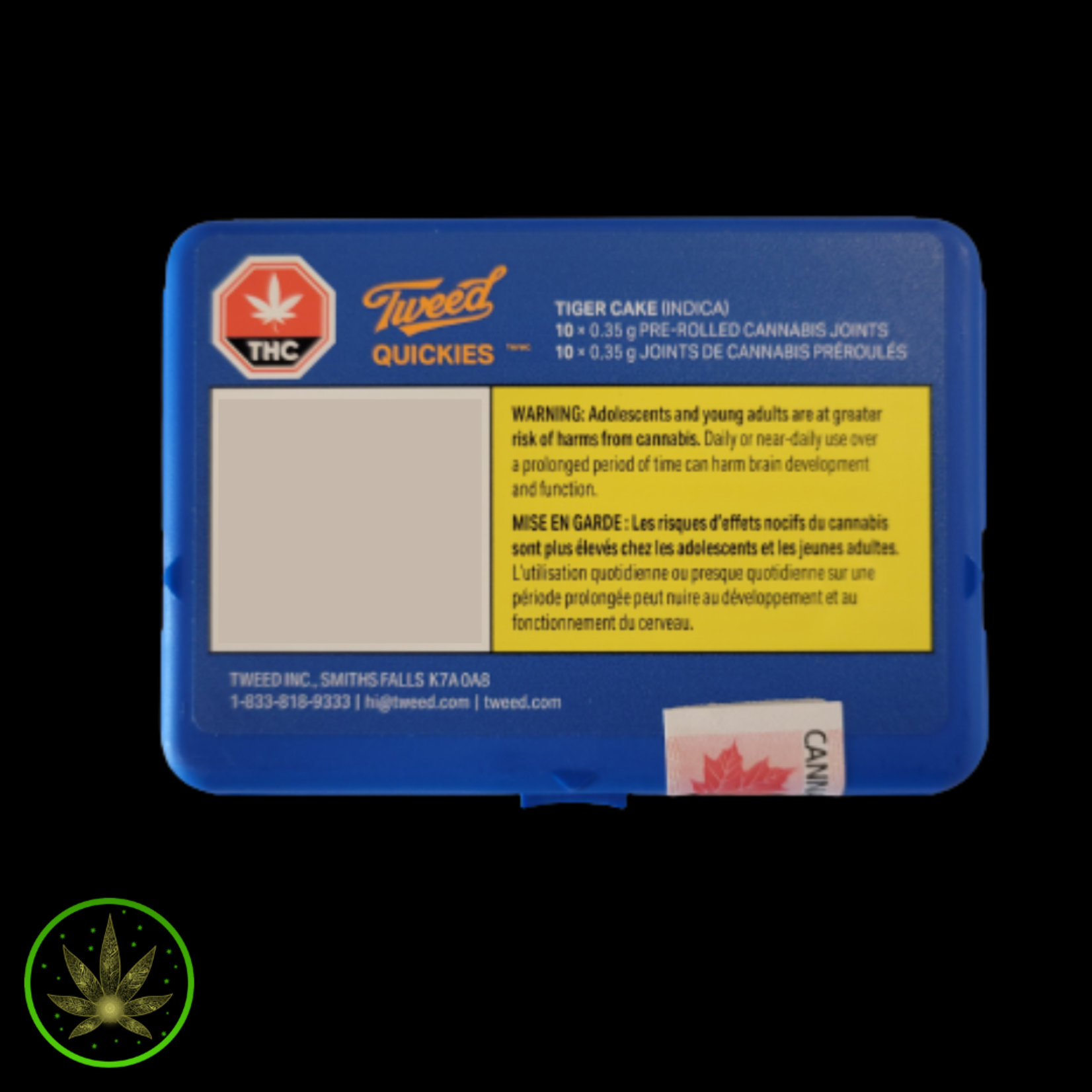 Tiger Cake Quickies, Tweed (10x0.35g) PreRolls Celestial Buds