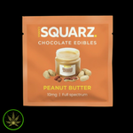 CANNA SQUARZ Full Spectrum THC Chocolate- Peanut Butter, Token Pieces (10g) Chocolate