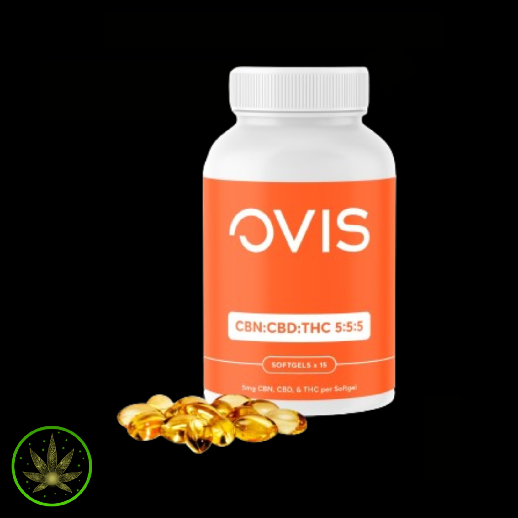 OVIS CBG:CBD:THC 5:5:5, Ovis(15/pk) Softgels