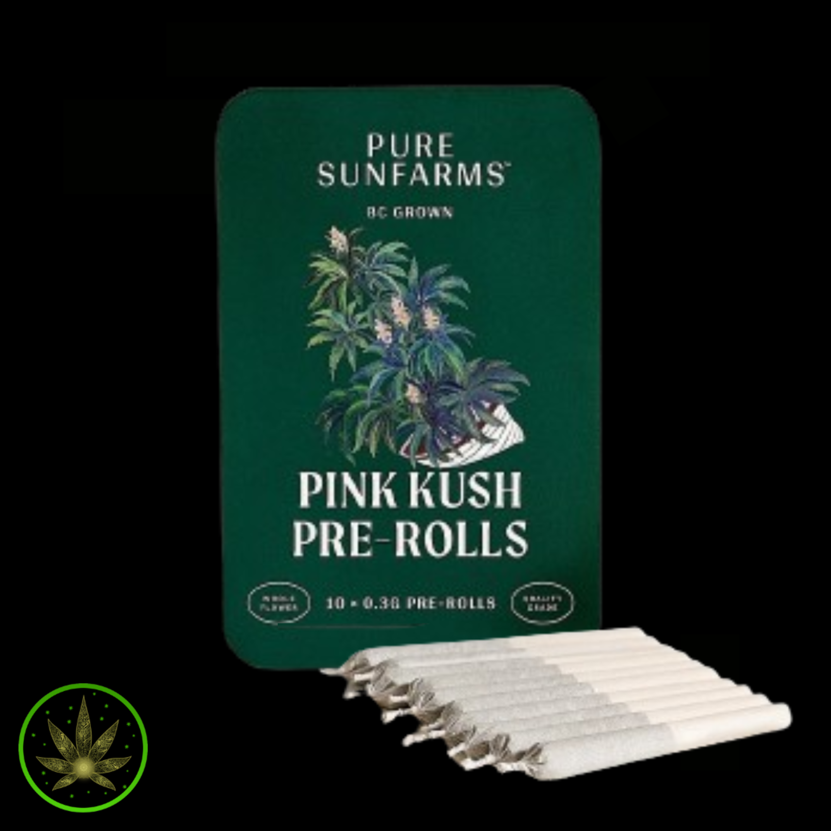 Pure Sunfarms Pink Kush, Pure Sunfarms (10x0.3g) Pre-Rolls