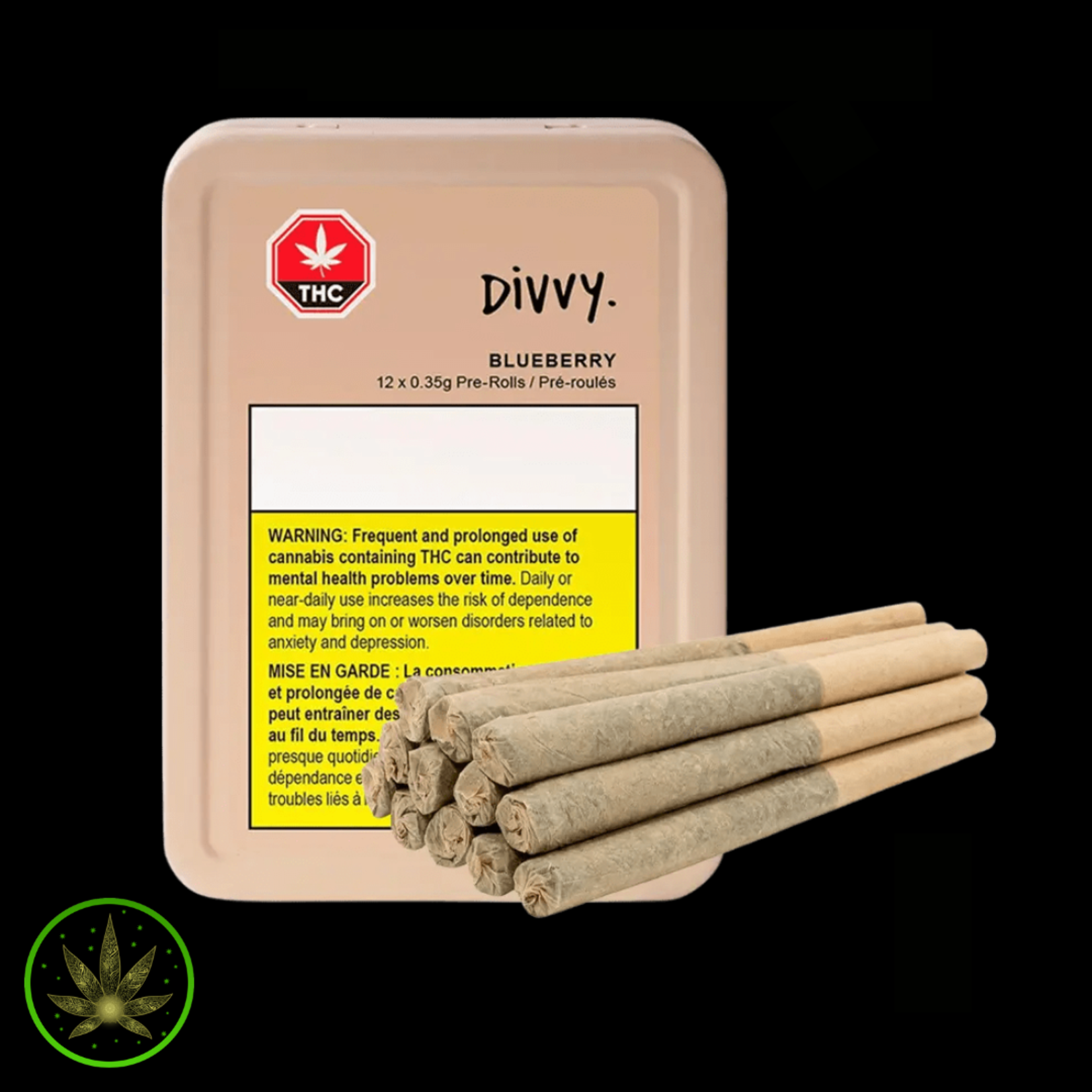 Divvy Blueberry, Divvy (12x0.35g) Pre-Rolls