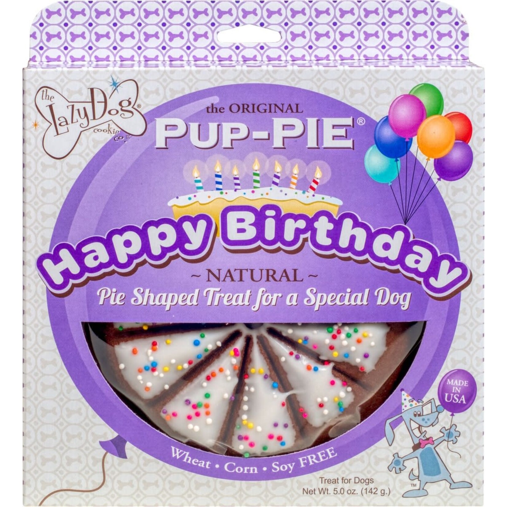 Lazy Dog The Lazy Dog Cookie Co. Original Pup-pie Happy Birthday (Purple)