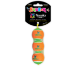 Spunky Pup Spunky Pup Dog Toys - 3 Pack Squeaky Tennis Balls - Small
