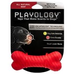 Playology All Natural Beef Scented Dual Layer Bone Medium