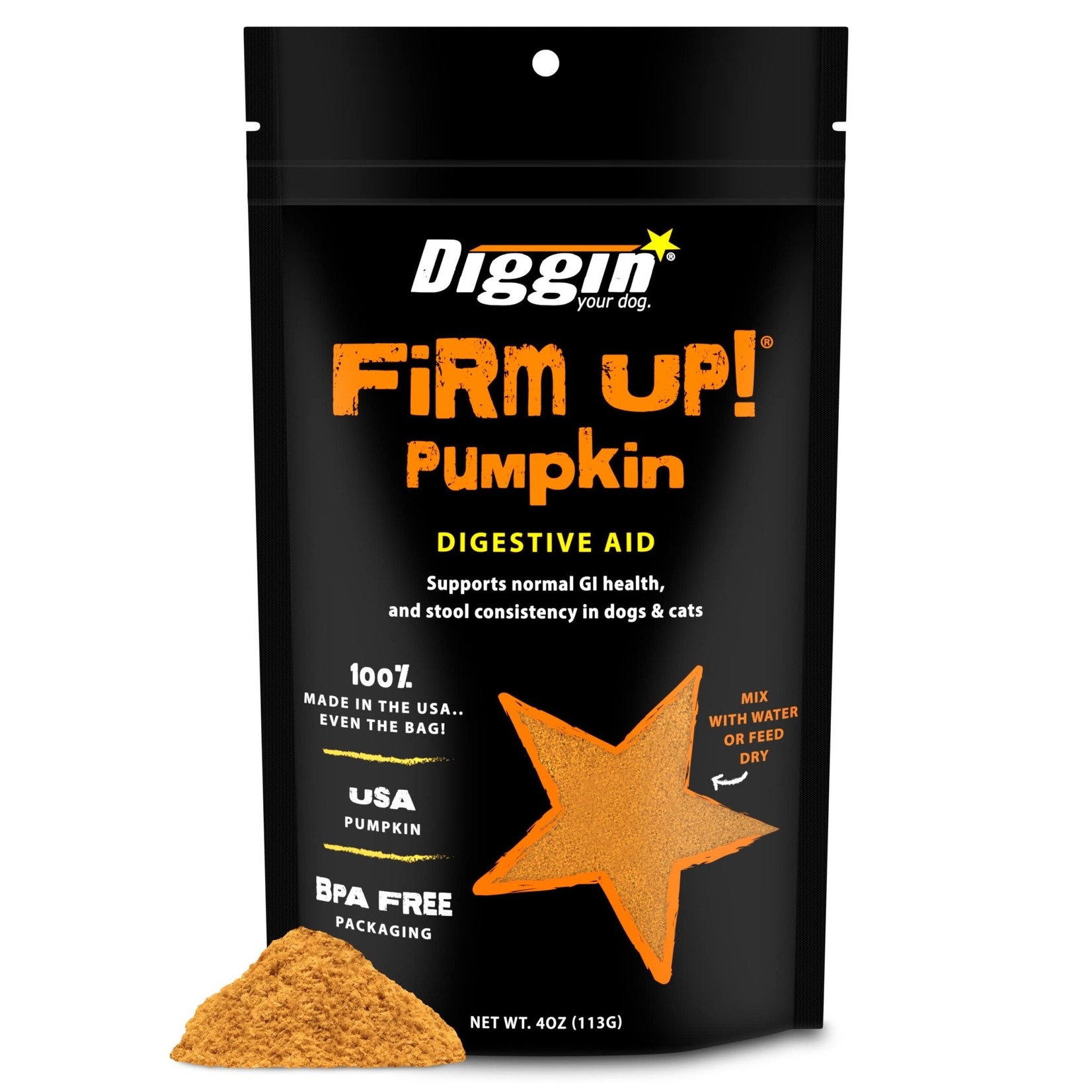 Diggin' FIRM UP Pumpkin Digestive Supplement
