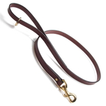 Mendota Mendota 3/4" x 4' Leather Snap Lead - Chestnut