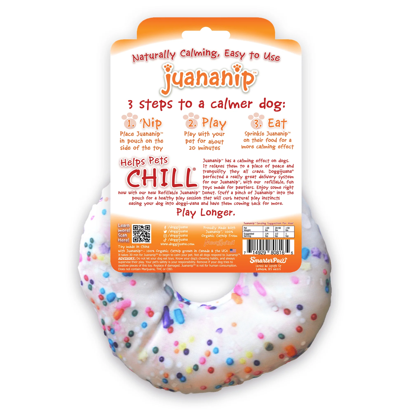 Doggijuana Get the Munchies Donut Toy