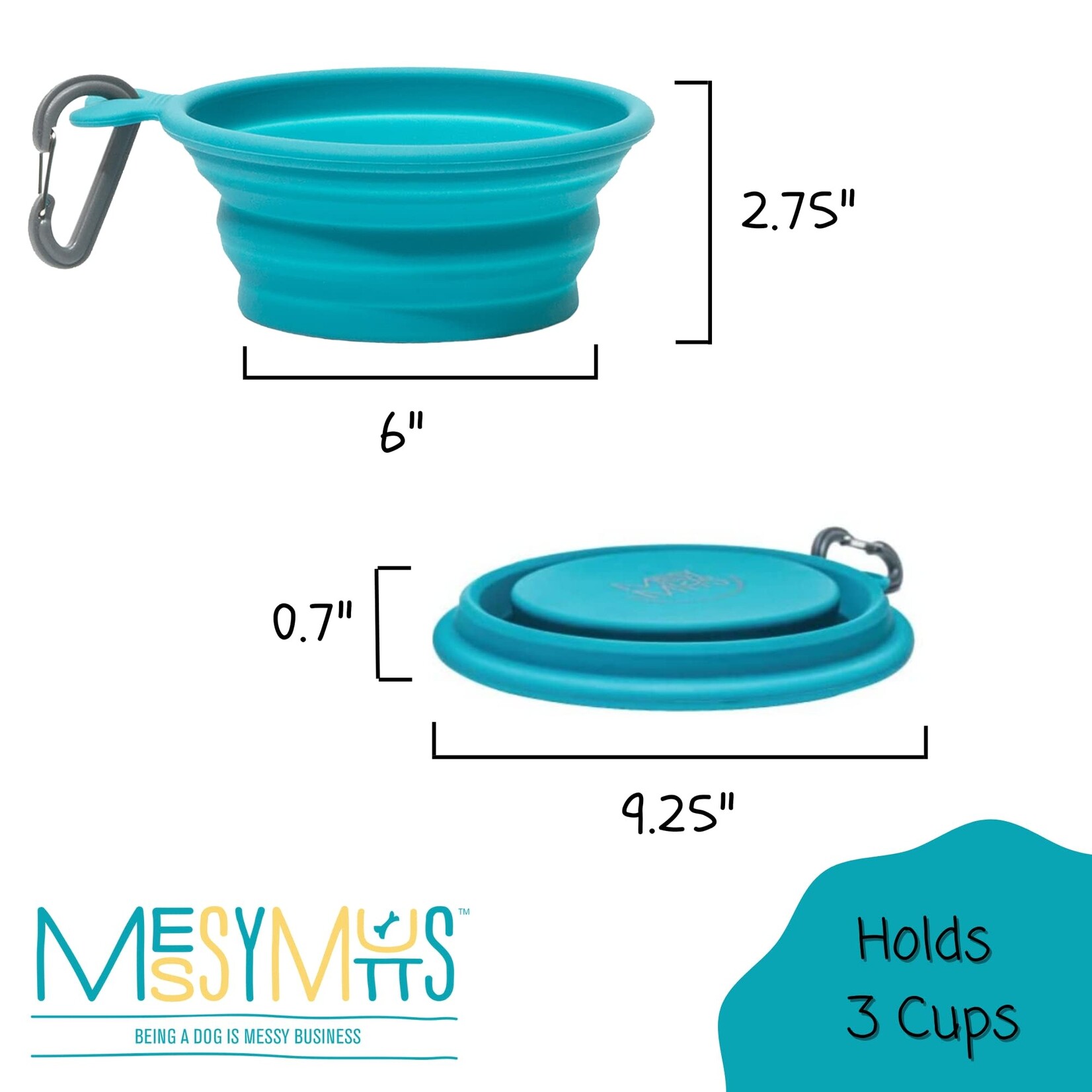 Messy Mutts Messy Mutts  Collapsible Bowl