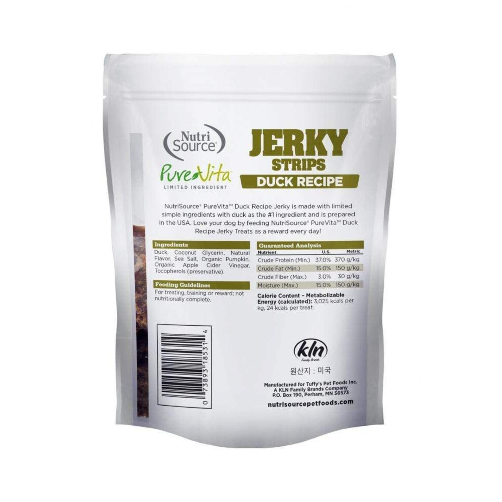 NutriSource Pure Vita Beef Jerky Treats 4OZ