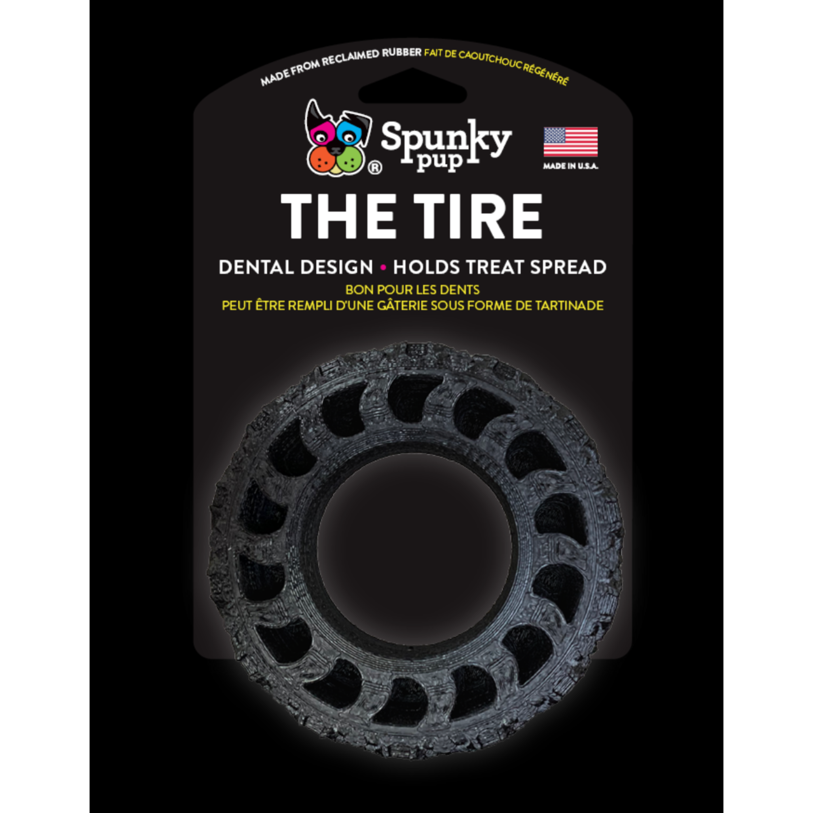 Spunky Pup Spunky Pup The Tire - Reclaimed Rubber Toy - MADE IN THE USA | Small