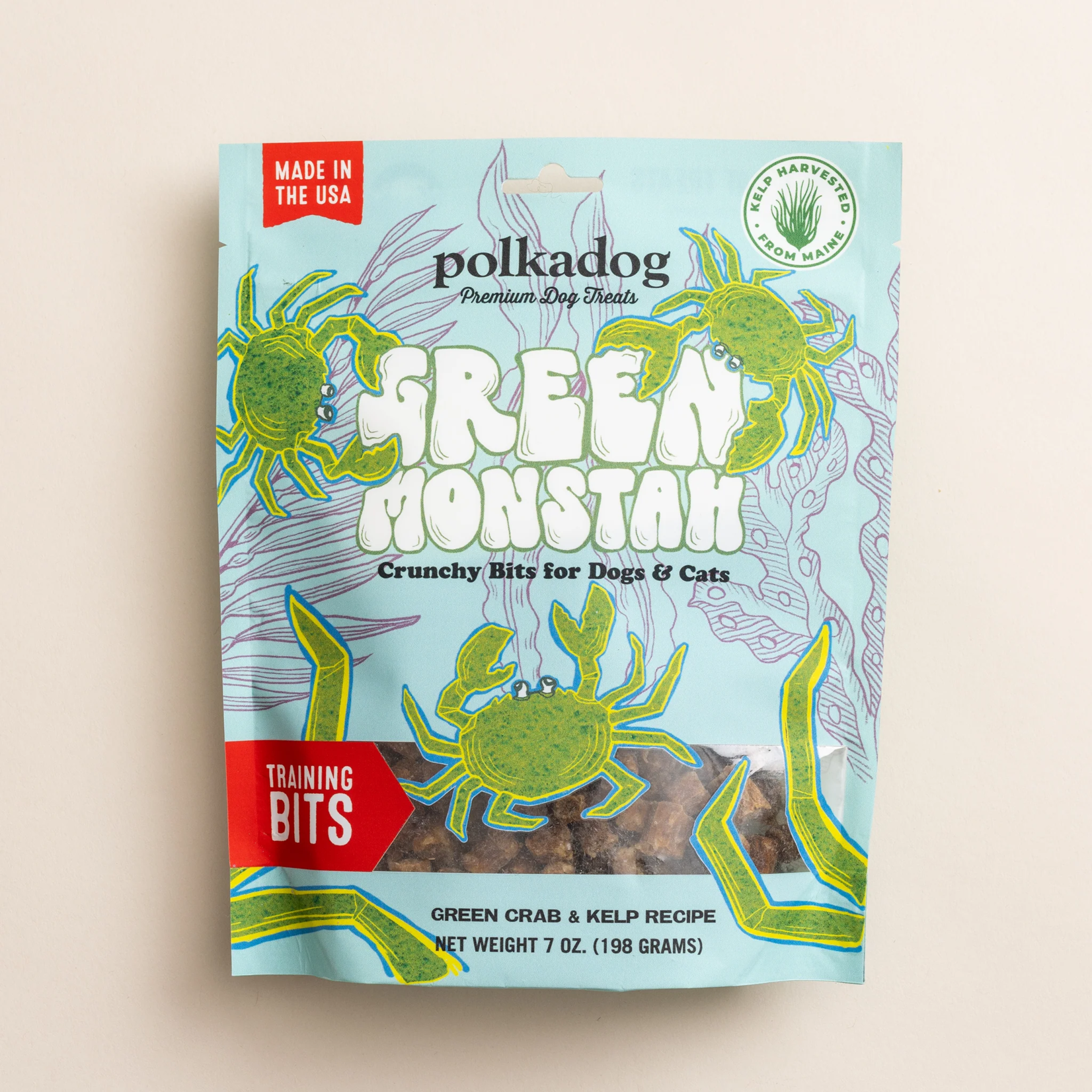 Polka Dog Polkadog Green Monstah Training Bits