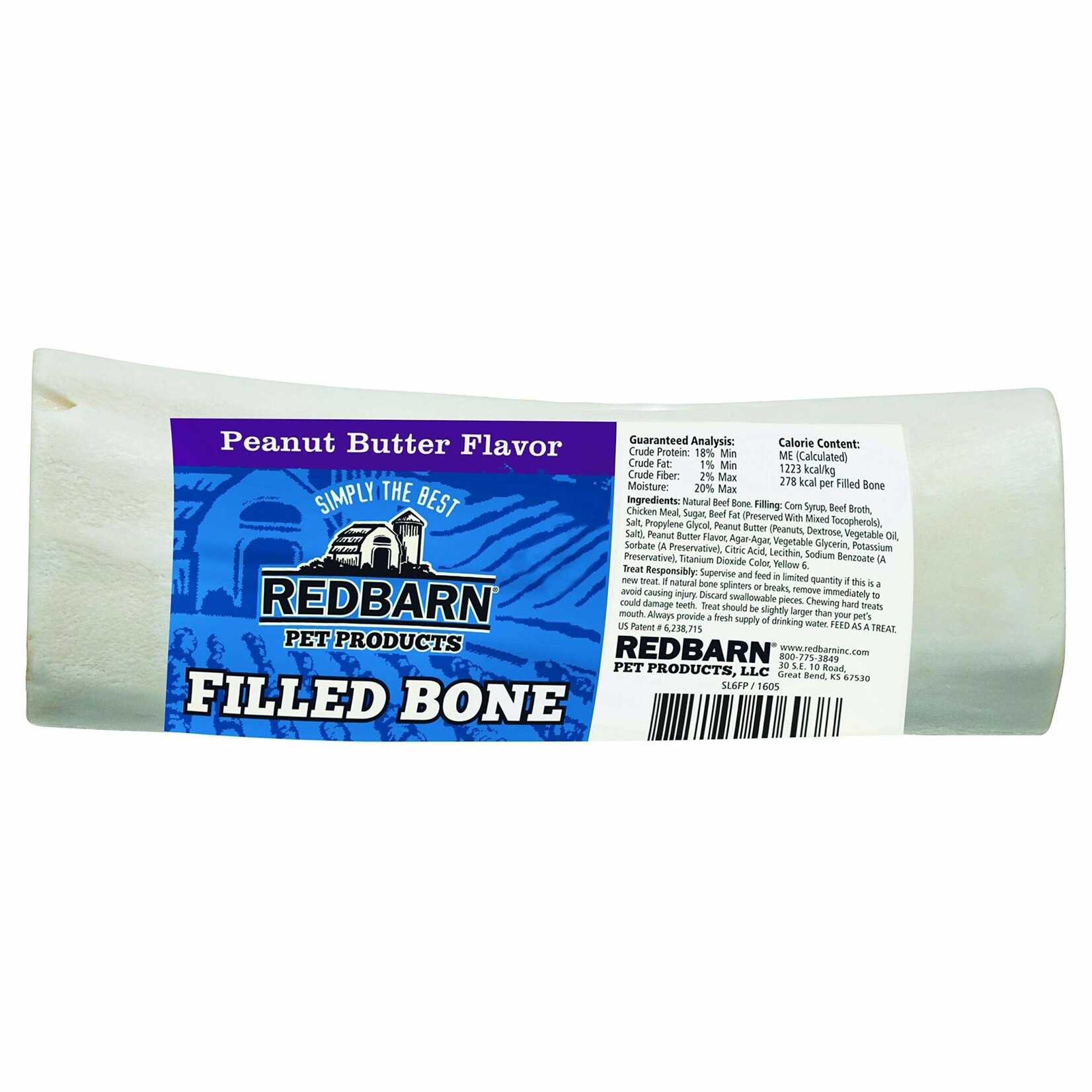 Red Barn Redbarn Large Filled Bone