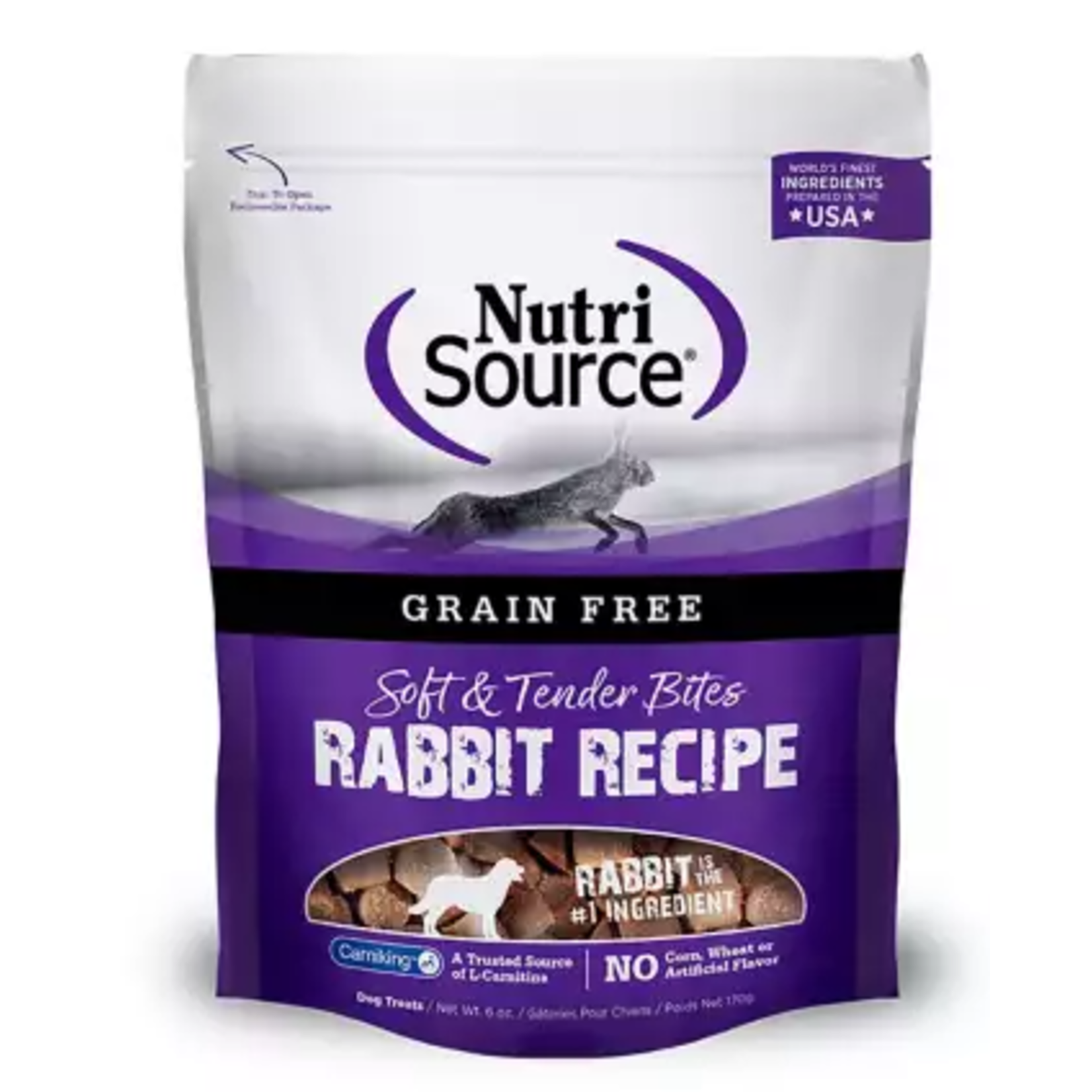 Nutrisource Dog Grain Free Rabbit Treat 6oz