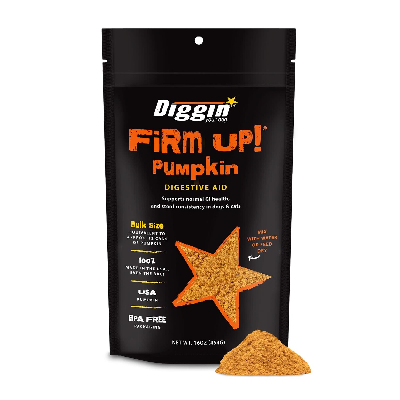 Diggin' FIRM UP Pumpkin Digestive Supplement
