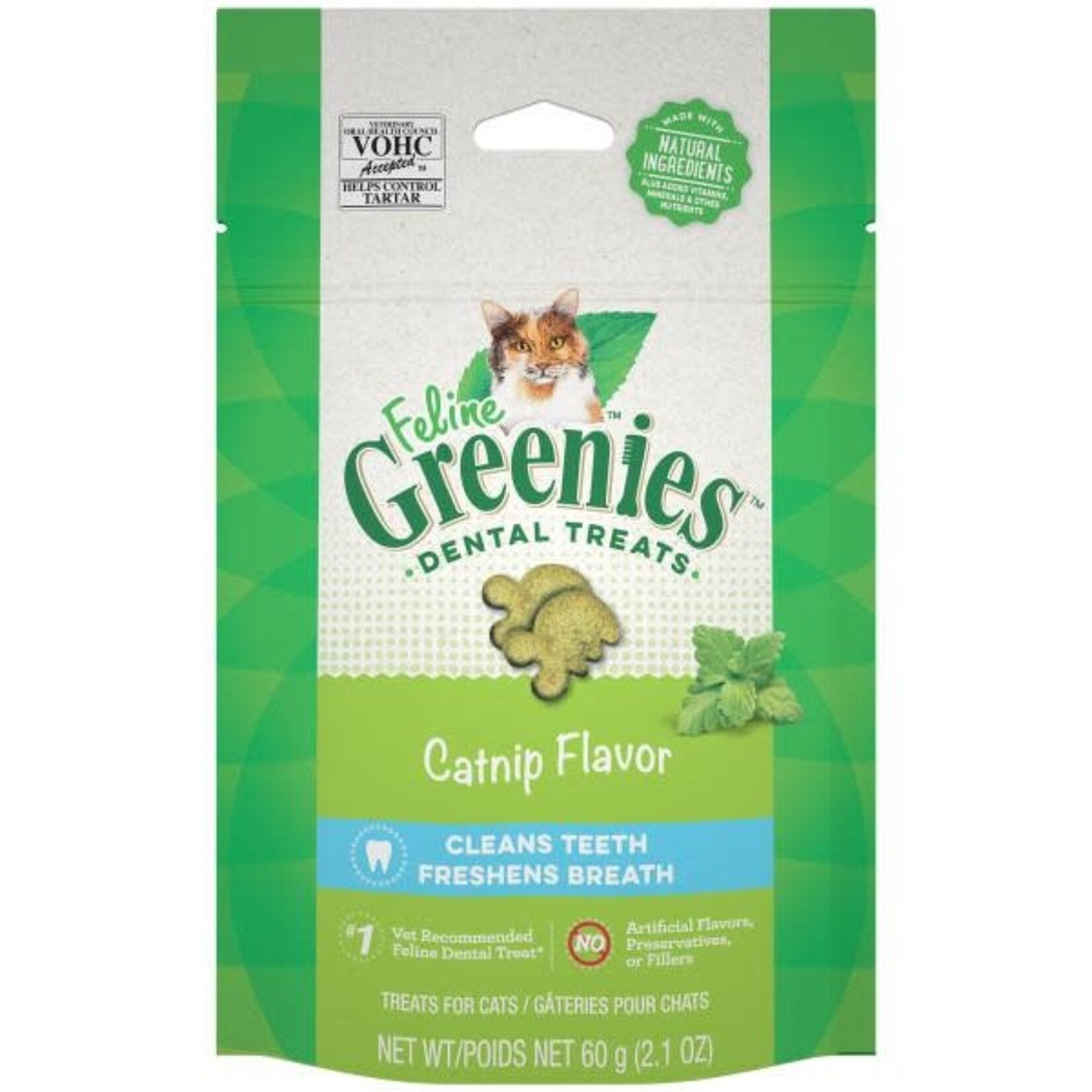Greenies Feline Catnip Dental Treat 2.1 oz