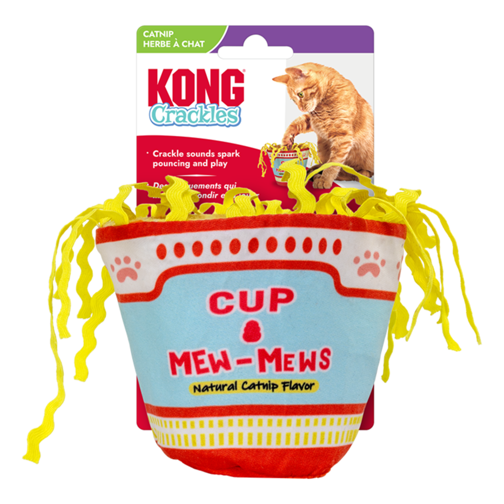 Kong KONG Crackles Cat Toy Crinkle Noodle Cup