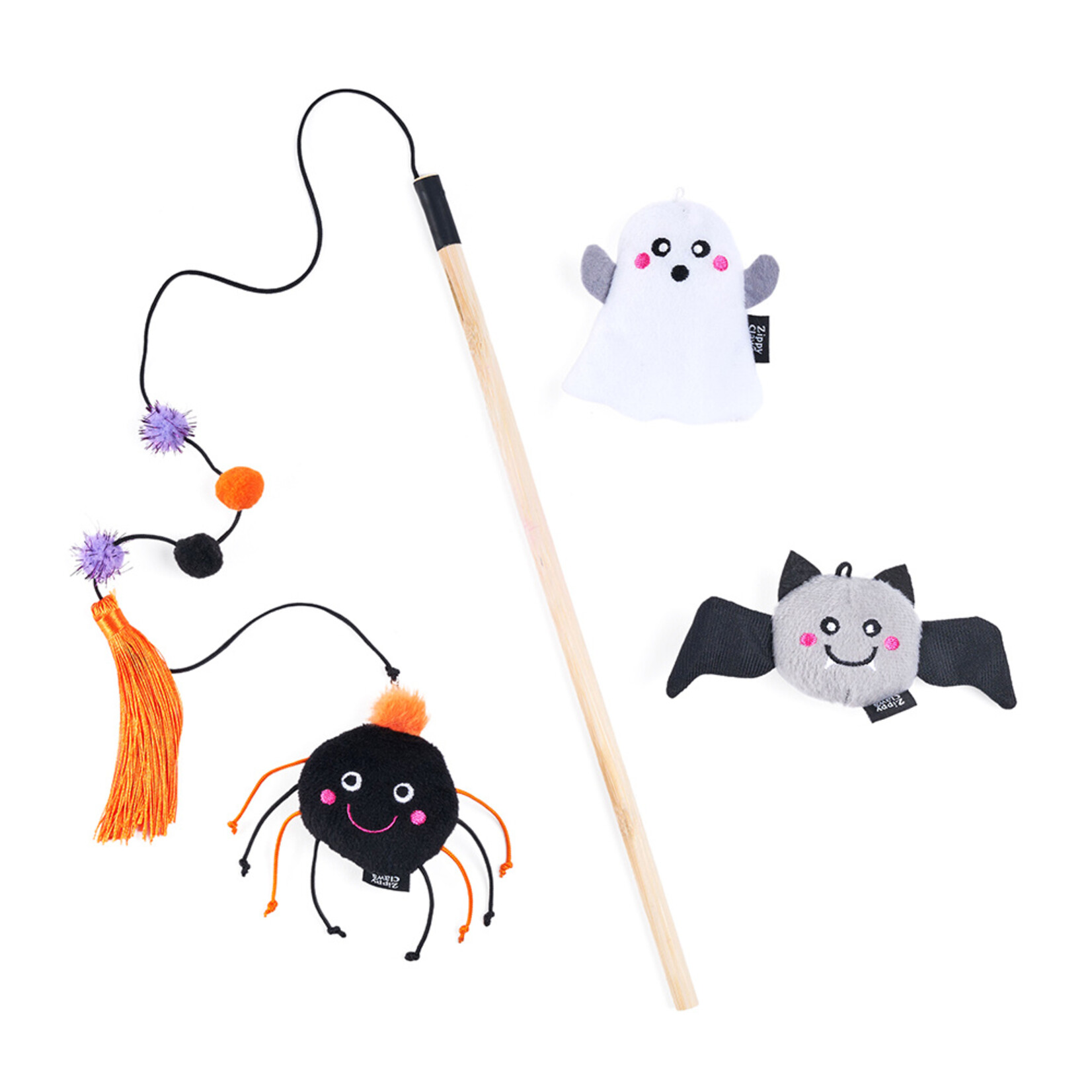 Zippy Paws Zippyclaws Halloween Zippystick Ghost with Friends