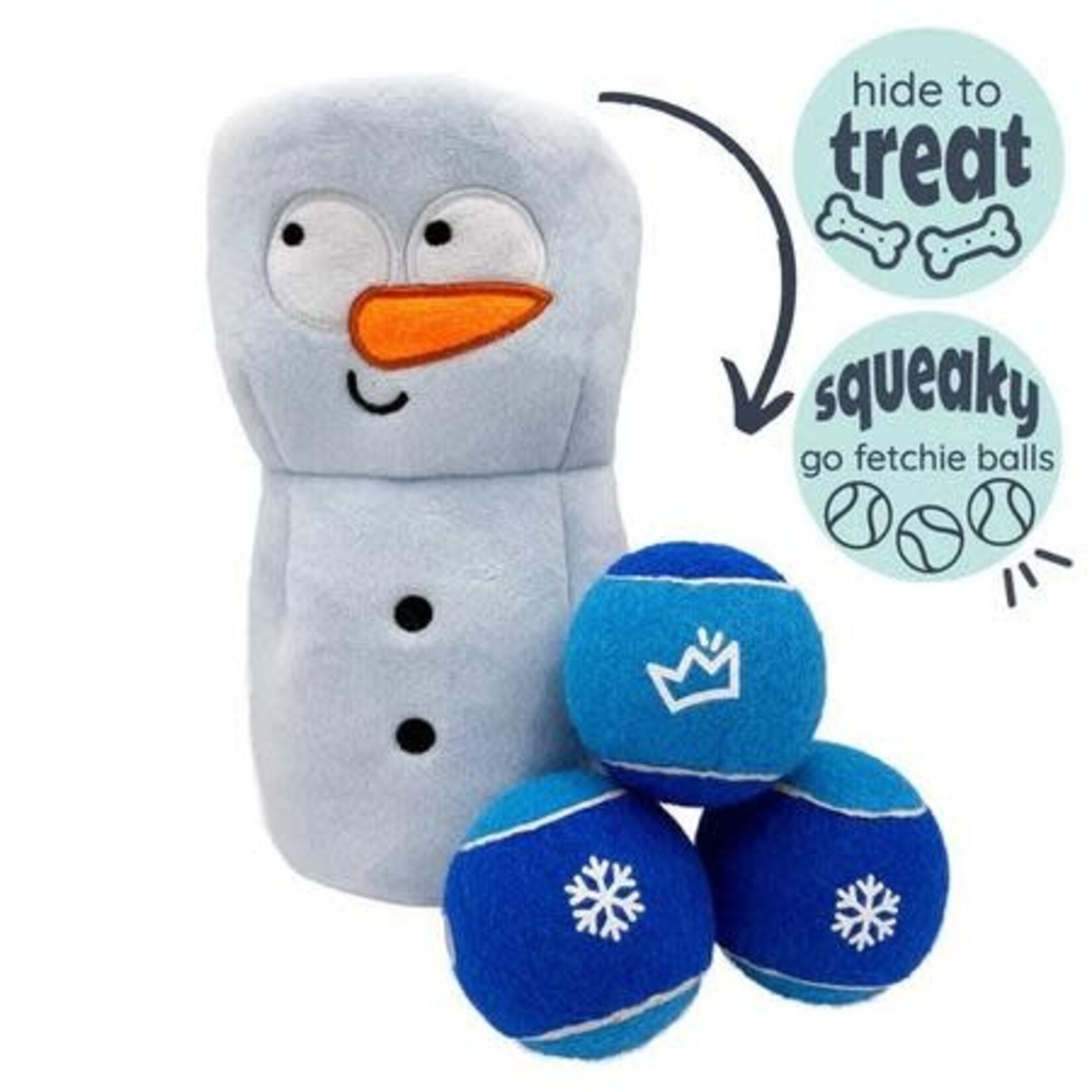 Huxley & Kent Huxley & Kent Squeak 'n Peek Frosty Snowman Dog Toy