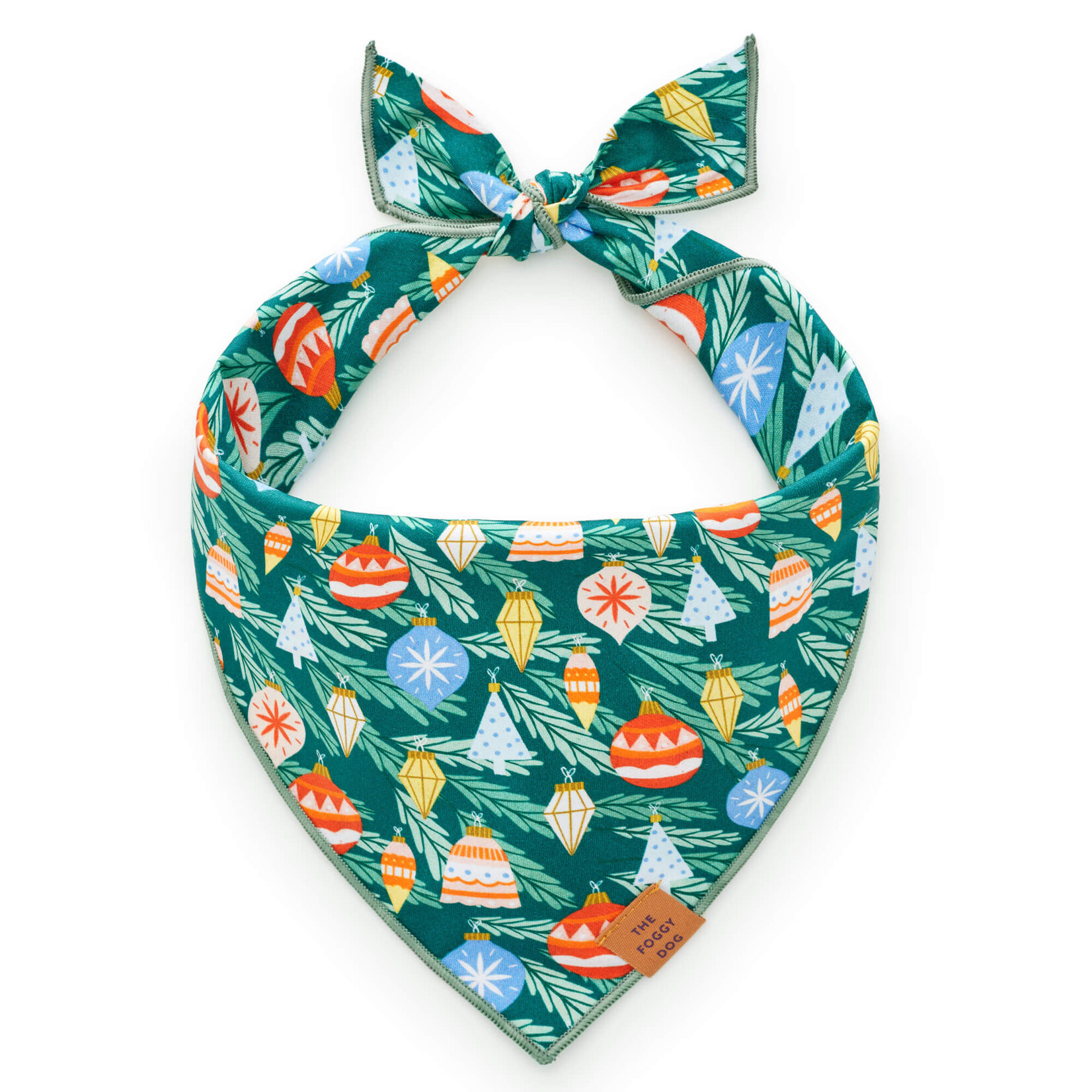 The Foggy Dog The Foggy Dog Festive Ornaments Bandana MD