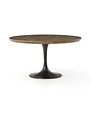 POWELL DINING TABLE - BRIGHT BRASS CLAD