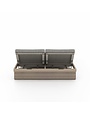 LEROY OUTDOOR DOUBLE CHAISE - WASHED BROWN