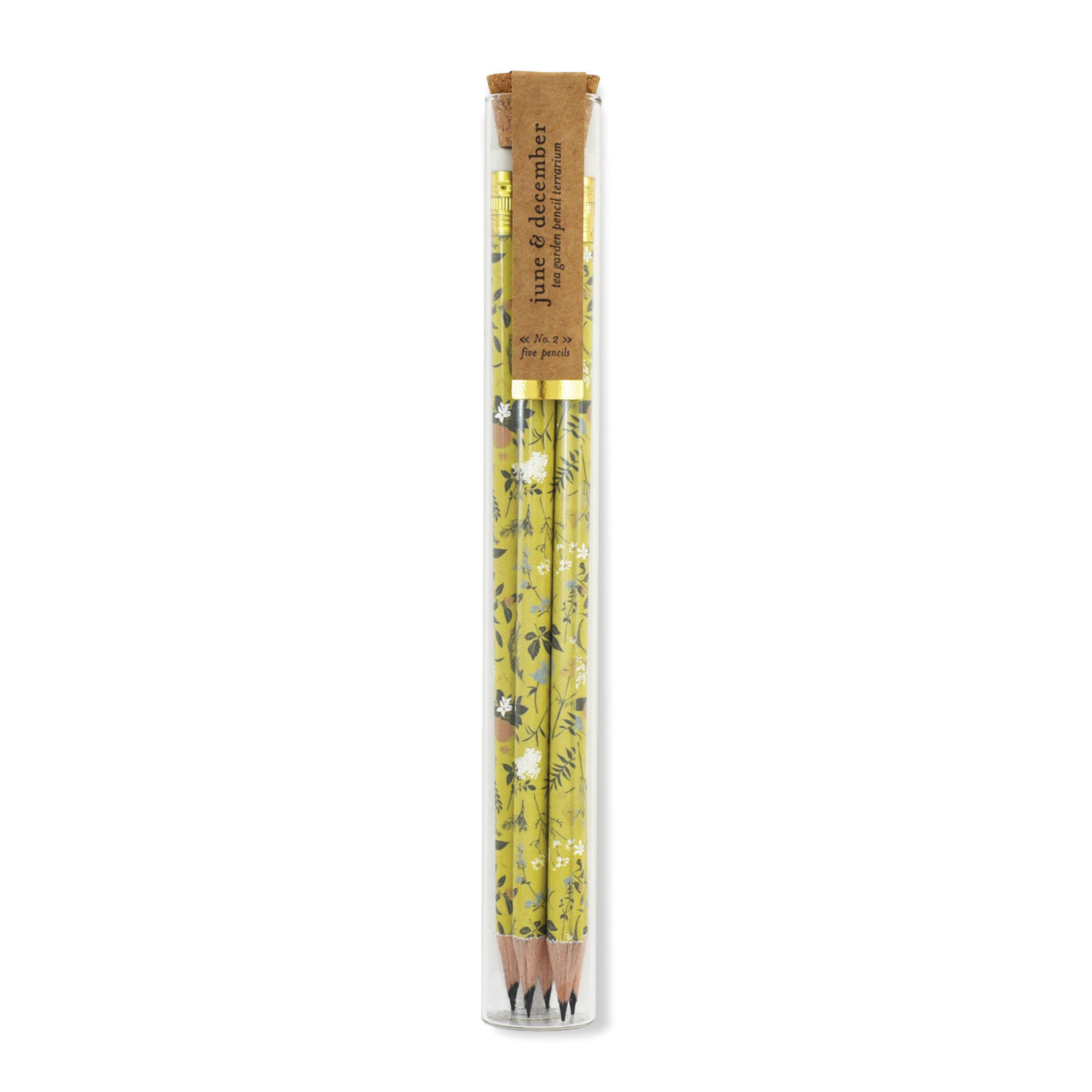 Tea Garden Pencils Set of 5