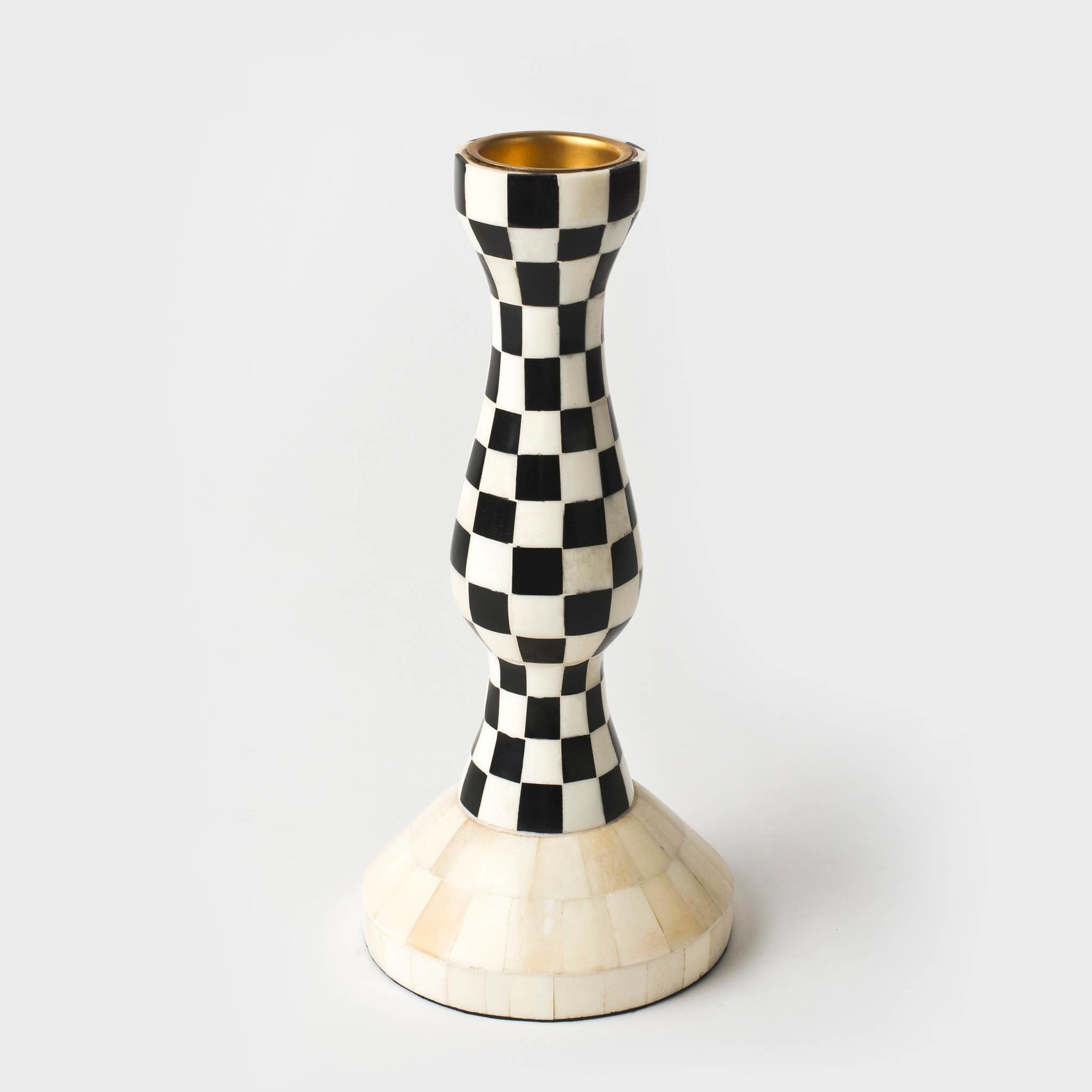 Checker Candle Holder
