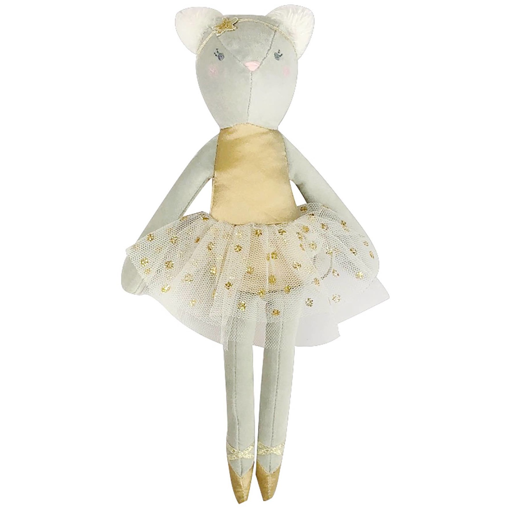 Cotton Velvet Ballerina Cat Doll