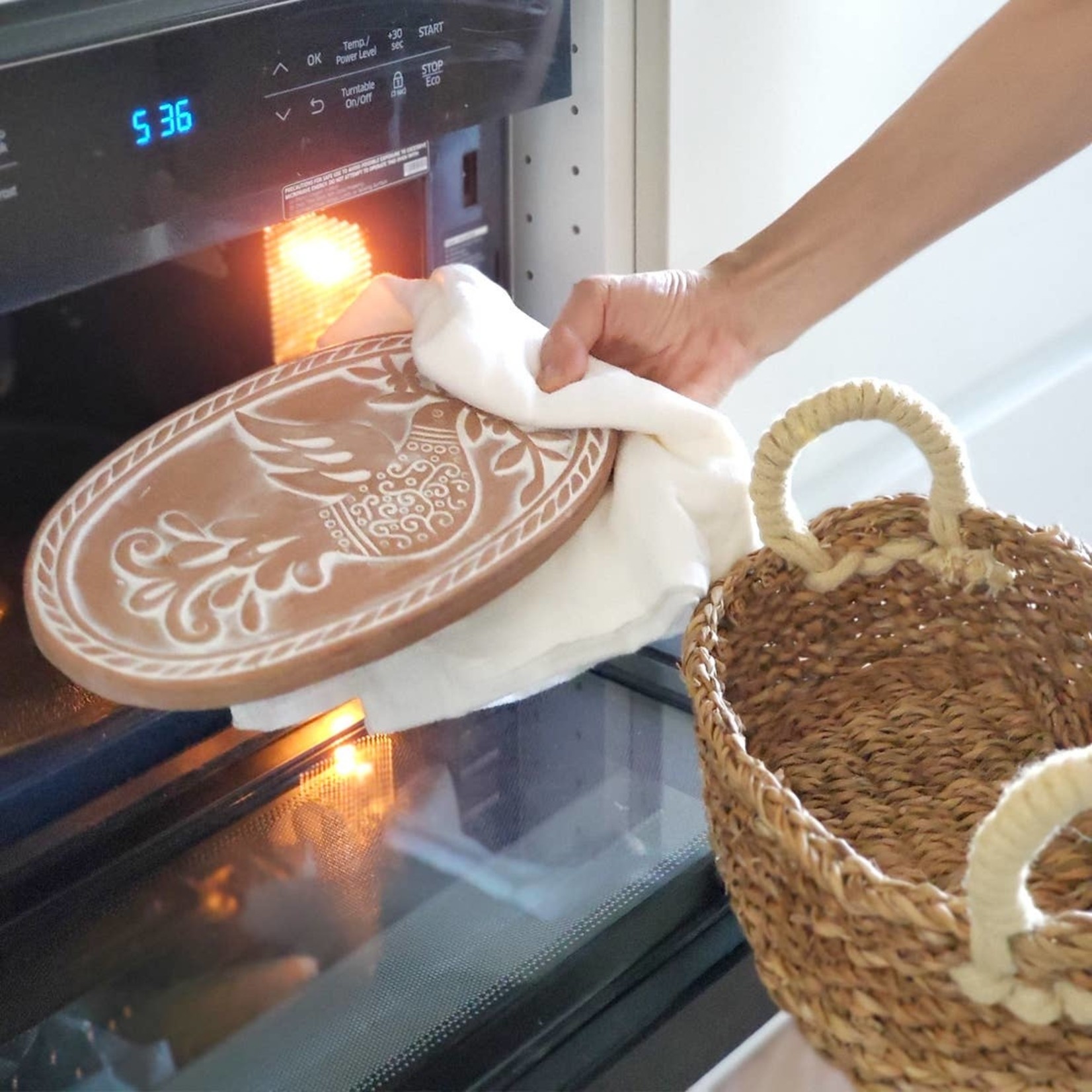 Bread Warmer & Basket - Bird Round