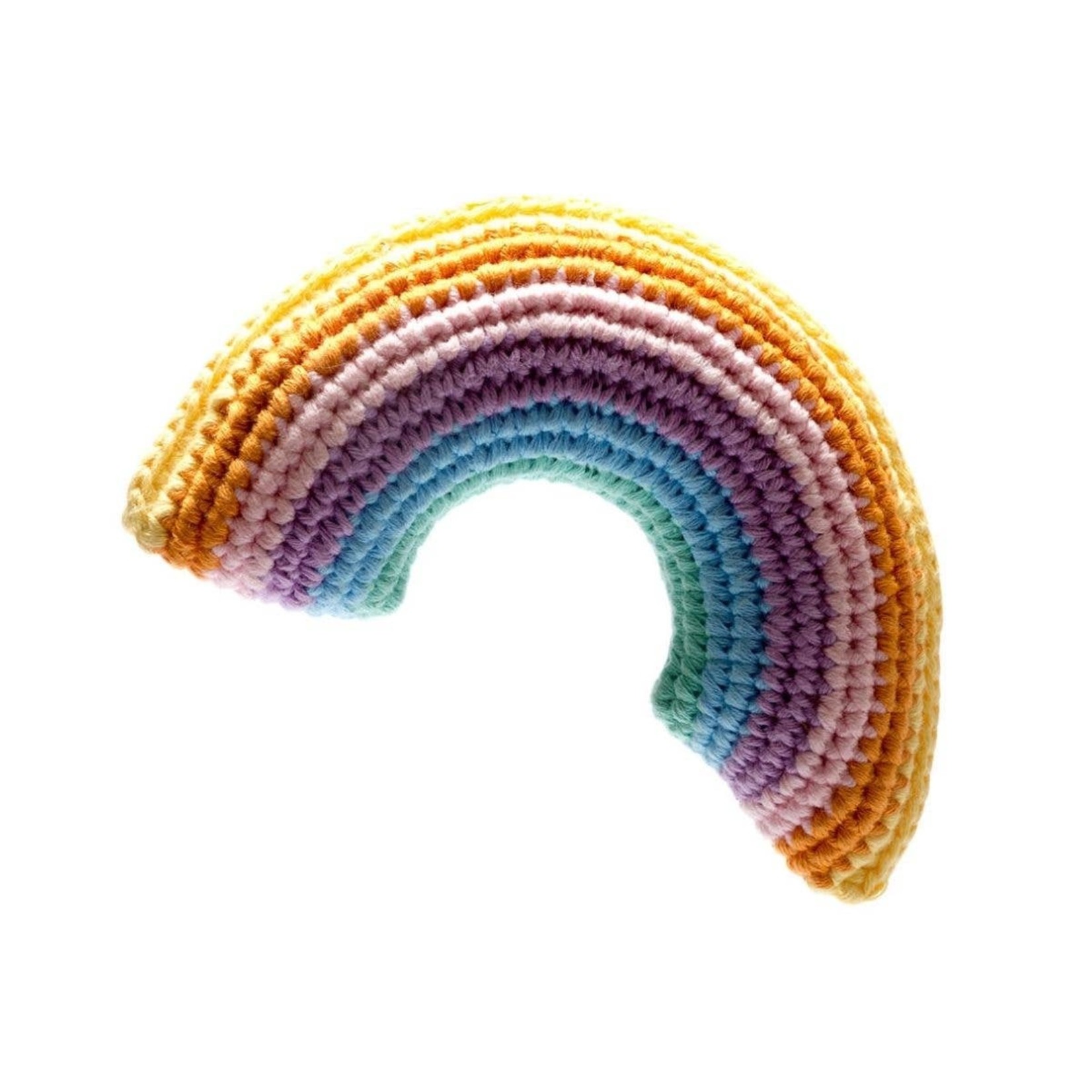 Crochet Pastel Rainbow Plush Baby Toy