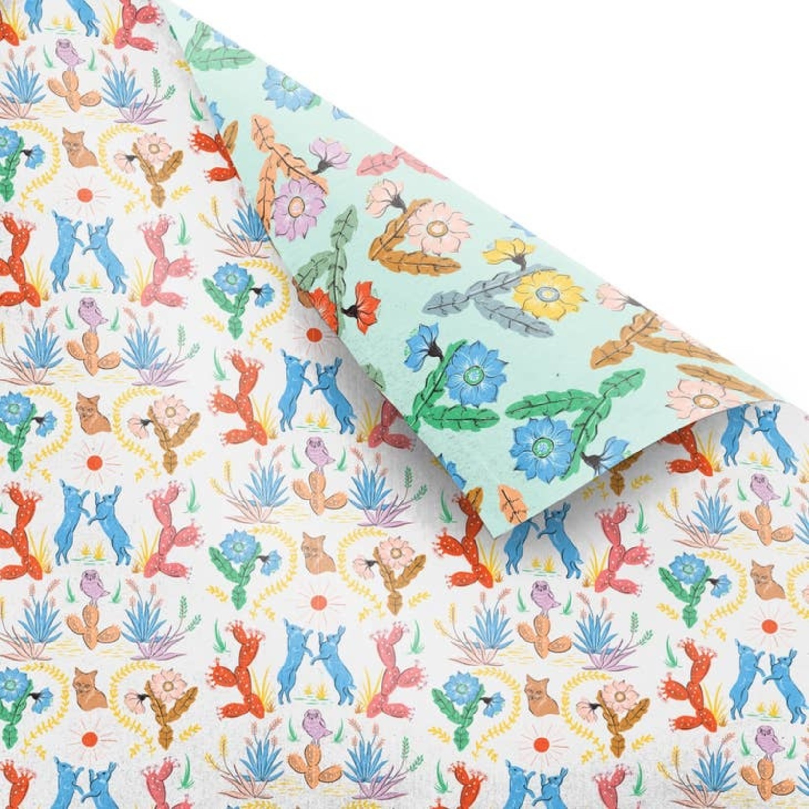 Desert Folk Eco Gift Wrap, Pack of 3 Sheets