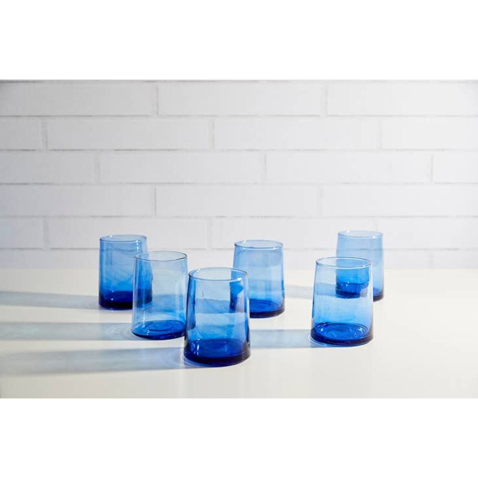 Moroccan Cone Glassware Small - Blue