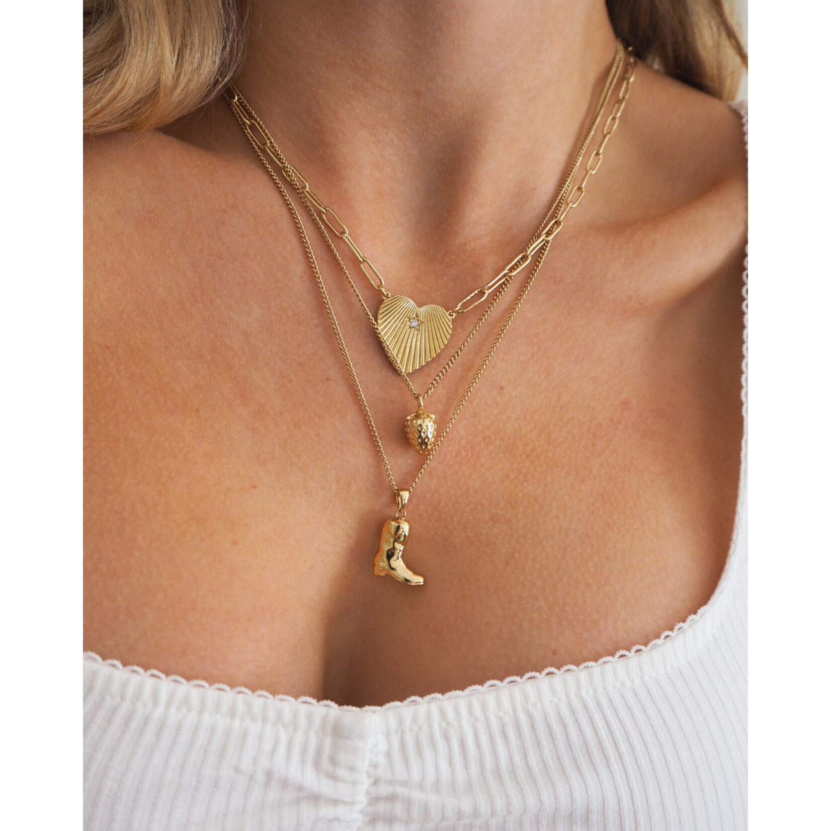 Kacey Necklace 14k gold plated