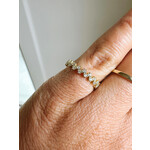 14k gold lace zircon over sterling silver -7